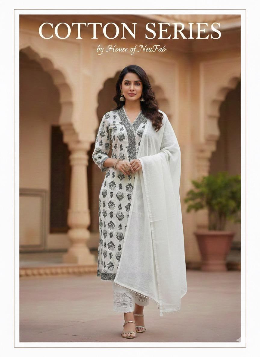 Cotton 3pc suit