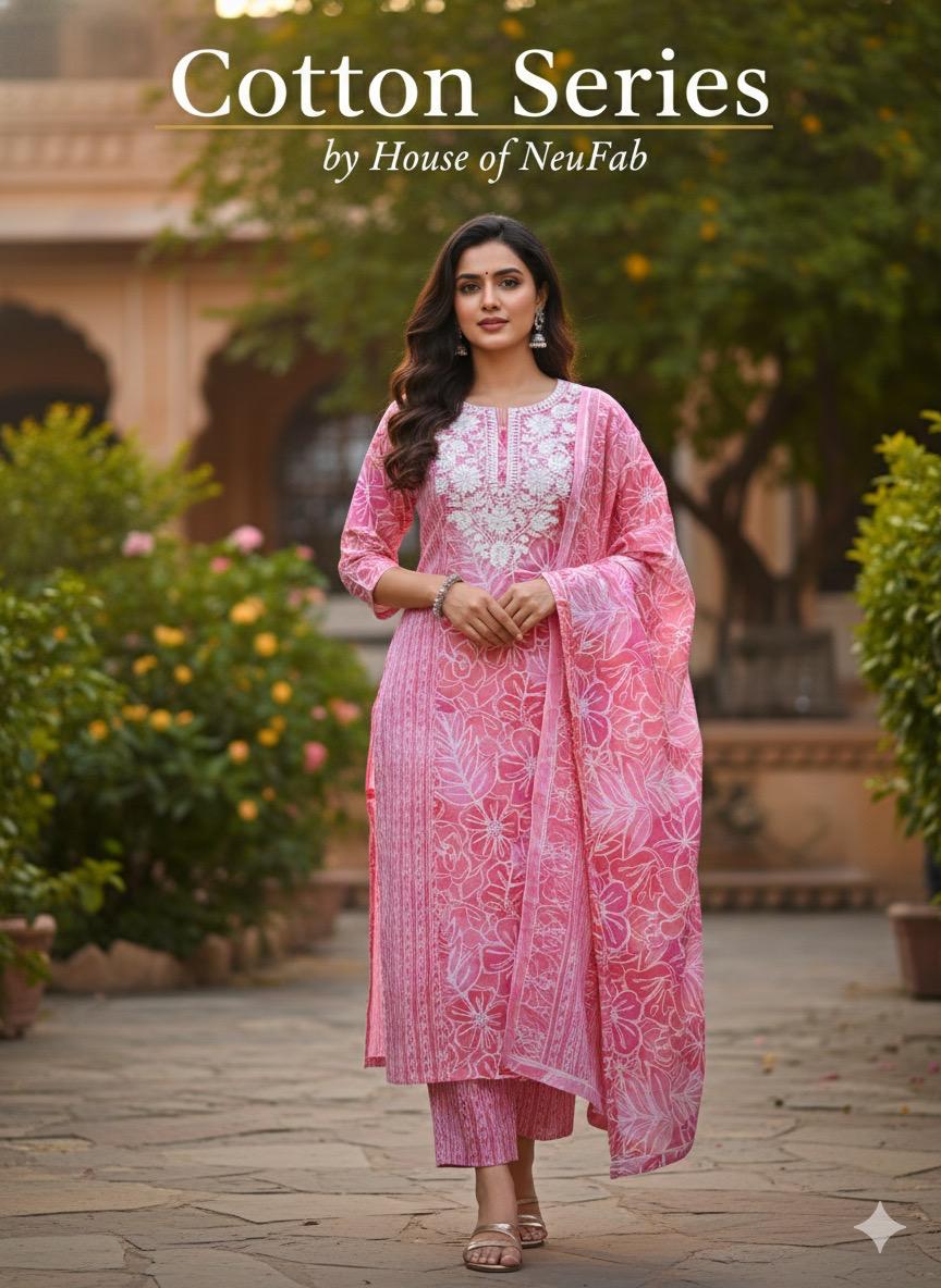 Cotton 3pc suit