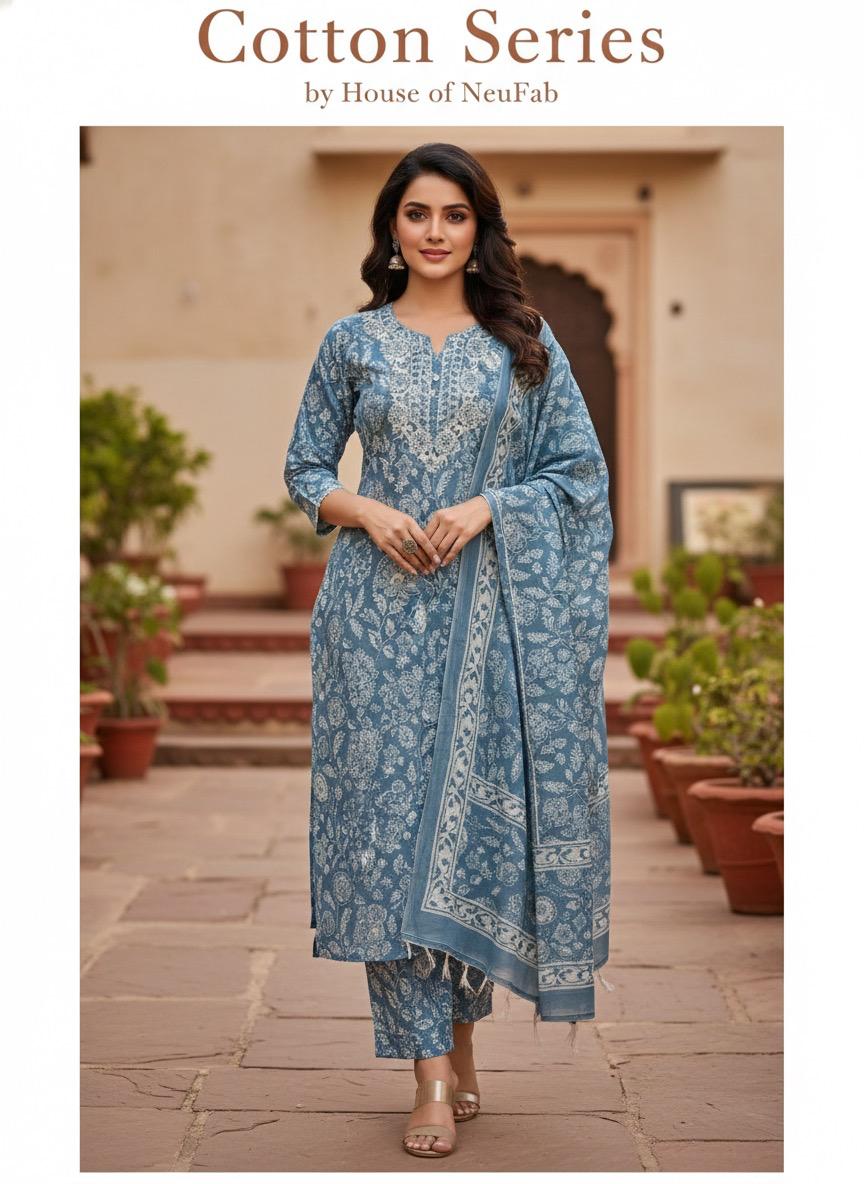 Cotton 3pc suit