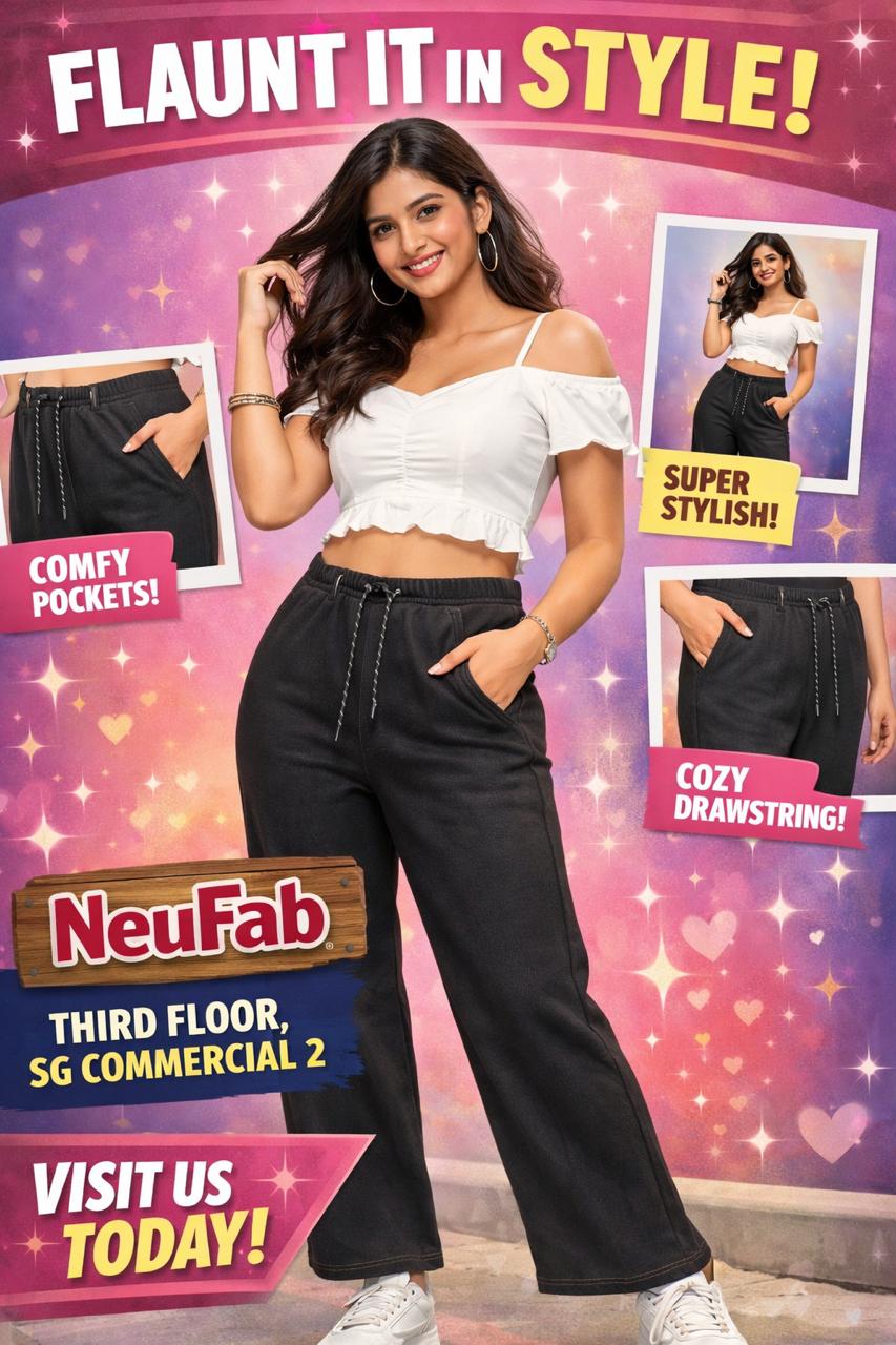 Cotton Comfy denim trousers